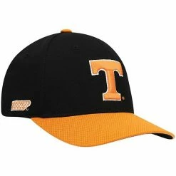 Discount 🔥 Unbranded Men's Top Of The World Black/Tennessee Orange Tennessee Volunteers Two-Tone Reflex Hybrid Tech Flex Hat ⭐