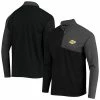 Best deal 😍 Unbranded Men's Levelwear Black/Charcoal Los Angeles Lakers Pinnacle Streak Raglan Quarter-Zip Jacket ⌛