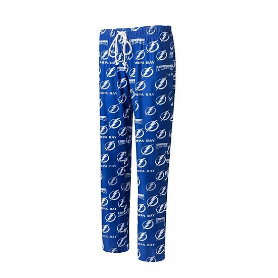 Promo ๐คฉ Unbranded ๐ฉ Women's Concepts Sport Blue Tampa Bay Lightning Breakthrough Allover Logo Sleep Pants ๐ฏ