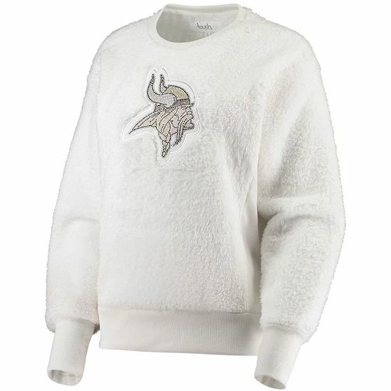 Flash Sale ๐ Unbranded ๐ฉ Women's Touch White Minnesota Vikings Milestone Tracker Pullover Sweatshirt โค๏ธ - Image 3