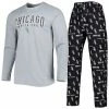 Cheap 💯 Unbranded Men's Concepts Sport Black/Gray Chicago White Sox Breakthrough Long Sleeve Top & Pants Set 💯