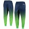 Outlet 😀 Unbranded Men's FOCO College Navy Seattle Seahawks Gradient Jogger Pants 🥰