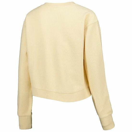 Outlet ๐ฏ Unbranded ๐ฉ Women's League Collegiate Wear Cream Wisconsin Badgers Classic Campus Corded Timber Sweatshirt ๐ - Image 4