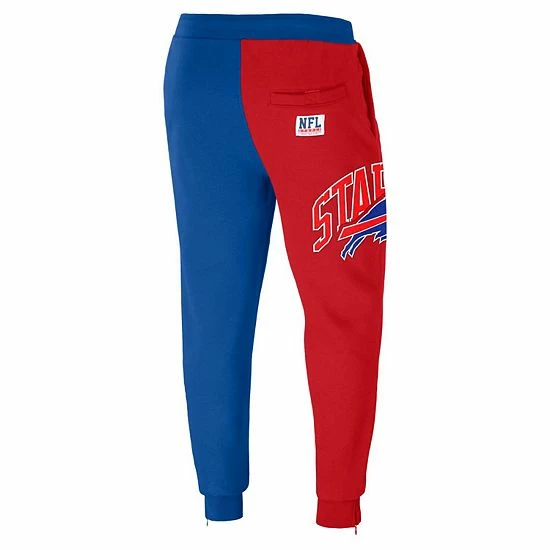 Deals ⭐ Unbranded Men's NFL X Staple Royal Buffalo Bills Split Logo Fleece Pants ❤️ - Image 4