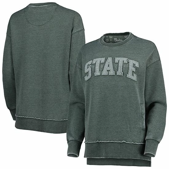 Cheapest ๐ Unbranded ๐ฉ Women's Pressbox Green Michigan State Spartans Marniville Vintage Wash Pullover Sweatshirt ๐ฏ
