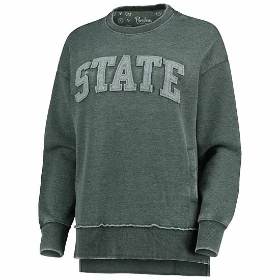 Cheapest ๐ Unbranded ๐ฉ Women's Pressbox Green Michigan State Spartans Marniville Vintage Wash Pullover Sweatshirt ๐ฏ - Image 3