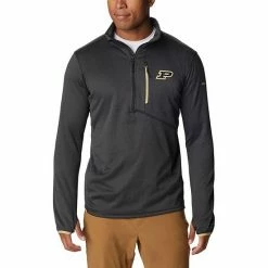 Budget 🔔 Unbranded Men's Columbia Black Purdue Boilermakers Park View Omni-Wick Half-Zip Top 🔥