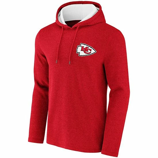 Best reviews of ๐ Unbranded Men's NFL X Darius Rucker Collection By Fanatics Heathered Red Kansas City Chiefs Waffle Knit Pullover Hoodie ๐ - Image 3