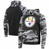 Best deal 🎉 Unbranded Men's FOCO Black Pittsburgh Steelers Camo Raglan Pullover Hoodie 👍