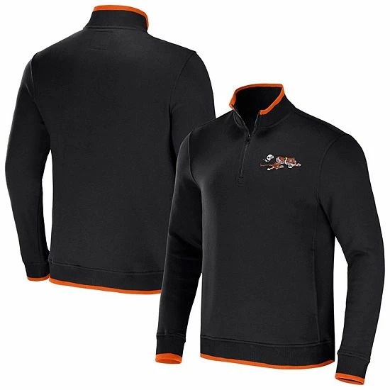 Cheapest ๐ฏ Unbranded Men's NFL X Darius Rucker Collection By Fanatics Black Cincinnati Bengals Logo Quarter-Zip Top ๐
