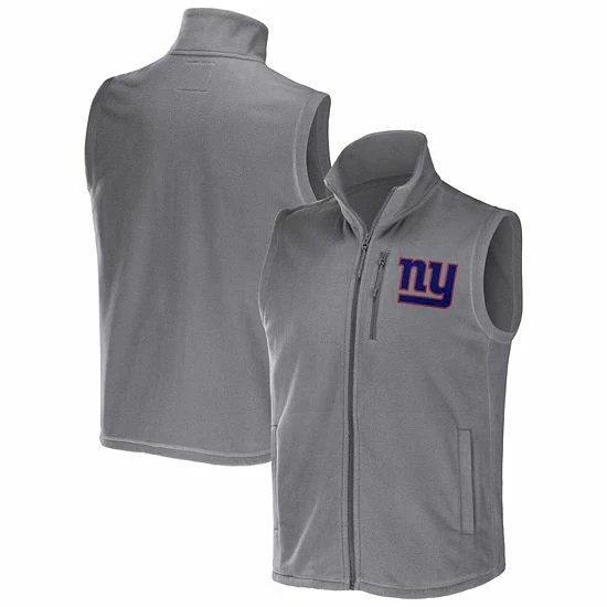 Top 10 ✔️ Unbranded Men's NFL X Darius Rucker Collection By Fanatics Gray New York Giants Polar Fleece Full-Zip Vest ✨ - Image 2