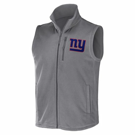 Top 10 ✔️ Unbranded Men's NFL X Darius Rucker Collection By Fanatics Gray New York Giants Polar Fleece Full-Zip Vest ✨ - Image 3