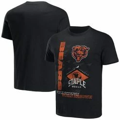 Hot Sale ✨ Unbranded Men's NFL X Staple Black Chicago Bears World Renowned T-Shirt 🔥