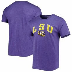 Wholesale ⌛ Unbranded Men's League Collegiate Wear Heather Purple LSU Tigers 1965 Arch Victory Falls Tri-Blend T-Shirt 🛒