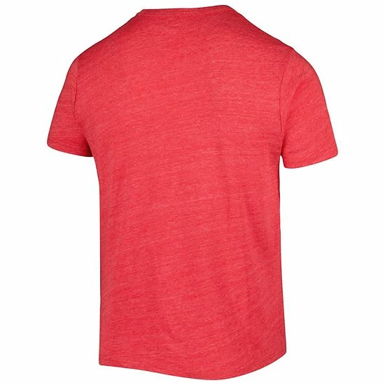 Cheapest ๐ Unbranded Men's League Collegiate Wear Heather Red Wisconsin Badgers 1965 Arch Victory Falls Tri-Blend T-Shirt ๐งจ - Image 4