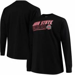 Brand new 💯 Unbranded Men's Profile Black Ohio State Buckeyes Big & Tall Long Sleeve T-Shirt ⌛