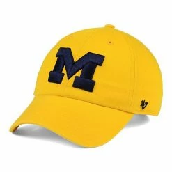 Budget 🥰 Unbranded Michigan Wolverines '47 Clean Up Adjustable Hat - Gold 🛒