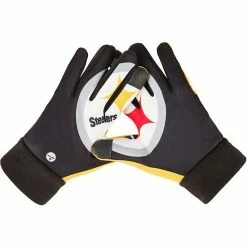 Coupon 👍 Unbranded Men's FOCO Pittsburgh Steelers Palm Logo Texting Gloves 🎉