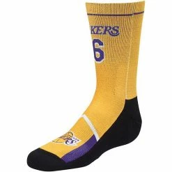 Best reviews of 🛒 Unbranded Youth Rock Em 🧦 Socks LeBron James Los Angeles Lakers Player Jersey Gold Crew 🧦 Socks ✔️
