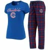 Outlet ✨ Unbranded 👩 Women's Concepts Sport Royal/Red Chicago Cubs Lodge T-Shirt & Pants Sleep Set 🎁