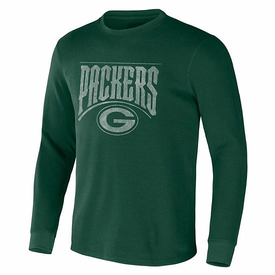 Flash Sale ❤️ Unbranded Men's NFL X Darius Rucker Collection By Fanatics Green Green Bay Packers Long Sleeve Thermal T-Shirt 🧨 - Image 3
