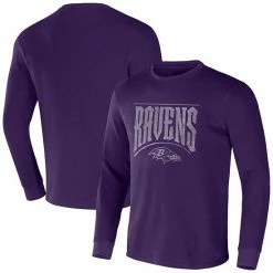 Promo 👏 Unbranded Men's NFL X Darius Rucker Collection By Fanatics Purple Baltimore Ravens Long Sleeve Thermal T-Shirt 🔥