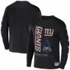 Best Pirce ✔️ Unbranded Men's NFL X Staple Black New York Giants World Renowned Long Sleeve T-Shirt 🥰