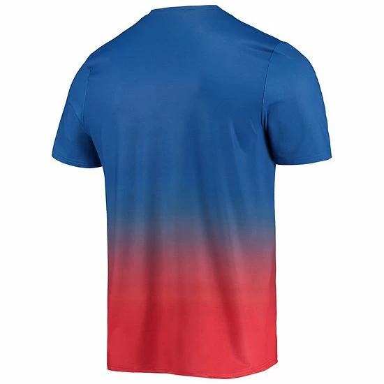 Outlet ⭐ Unbranded Men's FOCO Royal/Red Buffalo Bills Gradient Rash Guard Swim 👕 Shirt 🥰 - Image 4
