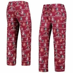 Best reviews of 🔥 Unbranded Men's Concepts Sport Garnet Florida State Seminoles Flagship Allover Print Sleep Pants 👏