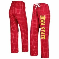 Best deal 💯 Unbranded 👩 Women's Cardinal/White Iowa State Cyclones Haley Flannel Sleep Pants 🥰