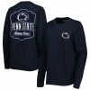 Outlet 🎉 Unbranded 👩 Women's Pressbox Navy Penn State Nittany Lions Valencia Plaid 2-Hit Long Sleeve T-Shirt ✨