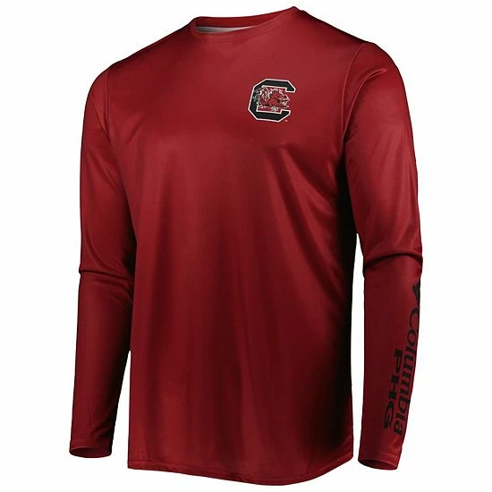 Best Sale ✨ Unbranded Men's Columbia Garnet South Carolina Gamecocks Terminal Shot Omni-Shade Omni-Wick Long Sleeve T-Shirt 😀 - Image 3