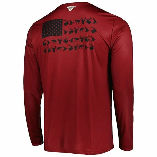 Best Sale ✨ Unbranded Men's Columbia Garnet South Carolina Gamecocks Terminal Shot Omni-Shade Omni-Wick Long Sleeve T-Shirt 😀 - Image 4