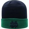 New ✔️ Unbranded Men's Top Of The World Navy/Green Notre Dame Fighting Irish Core 2-Tone Cuffed Knit Hat 🥰