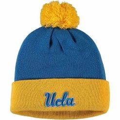 Buy 🛒 Unbranded Men's Top Of The World Blue/Gold UCLA Bruins Core 2-Tone Cuffed Knit Hat With Pom 🔔