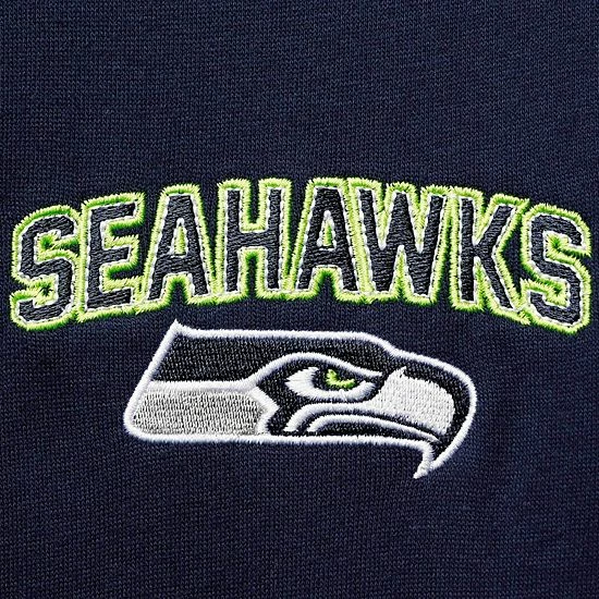 Buy 🎁 Unbranded Men's FOCO College Navy Seattle Seahawks Pocket Pullover Sweater 🛒 - Image 5