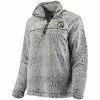 Top 10 💯 Unbranded 👩 Women's Gray Oregon Ducks Sherpa Super Soft Quarter-Zip Pullover Jacket 🔔