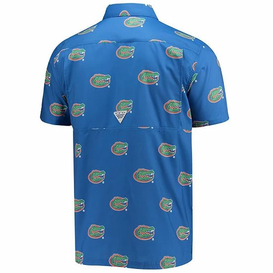 Best deal 🌟 Unbranded Men's Columbia Royal Florida Gators Super Slack Tide Omni-Shade Button-Up 👚 Shirt ✨ - Image 3