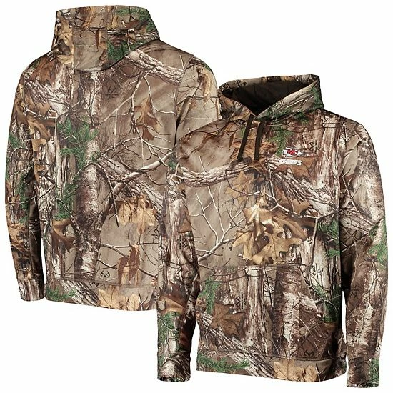 Budget ๐ Unbranded Men's Dunbrooke Realtree Camo Kansas City Chiefs Circle Champion Tech Fleece Pullover Hoodie ๐ - Image 2