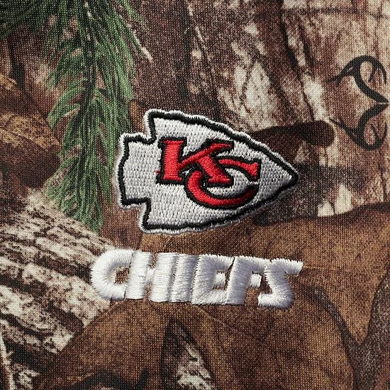 Budget ๐ Unbranded Men's Dunbrooke Realtree Camo Kansas City Chiefs Circle Champion Tech Fleece Pullover Hoodie ๐ - Image 4