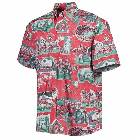 Wholesale 🛒 Unbranded Men's Reyn Spooner Red Georgia Bulldogs Scenic Button-Down 👚 Shirt 🥰 - Image 3