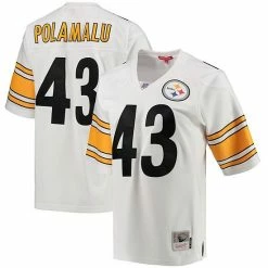 Best deal 🛒 Unbranded 👩 Women's Mitchell & Ness Troy Polamalu White Pittsburgh Steelers 2005 Legacy Replica Team Jersey 💯
