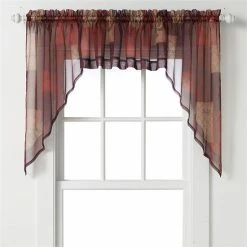 Coupon 🎁 Unbranded Eden Swag Curtain Pair - 56" X 36" Multi 💯