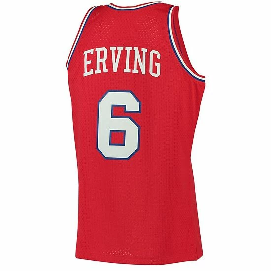 Best reviews of ๐งจ Unbranded Men's Mitchell & Ness Julius Erving Red Philadelphia 76ers 1982-83 Hardwood Classics Swingman Jersey ๐ - Image 4
