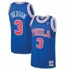 Coupon 🌟 Unbranded Men's Mitchell & Ness Allen Iverson Royal Philadelphia 76ers 1996-97 Hardwood Classics Swingman Jersey 🎁