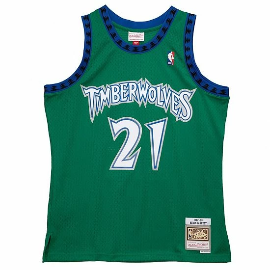 Best Sale 🔥 Unbranded Men's Mitchell & Ness Kevin Garnett Green Minnesota Timberwolves 1997-98 Hardwood Classics Reload 2.0 Swingman Jersey ⭐ - Image 3