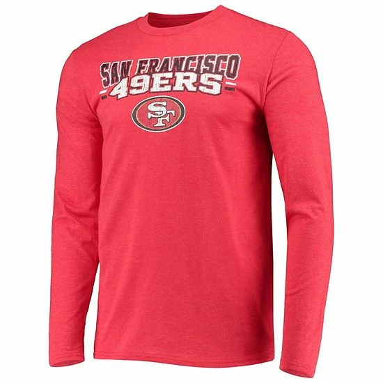 Wholesale ๐ Unbranded Men's Concepts Sport Black/Scarlet San Francisco 49ers Meter Long Sleeve T-Shirt & Pants Sleep Set ๐ฅ - Image 3
