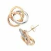 Outlet 🔔 Unbranded 14k Tri-Tone Gold Love Knot Earrings 👏
