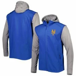 New 👏 Unbranded Men's Dunbrooke Royal/Heather Gray New York Mets Alpha Full-Zip Jacket 👍