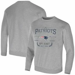 Wholesale 👍 Unbranded Men's NFL X Darius Rucker Collection By Fanatics Heather Gray New England Patriots Pullover Sweatshirt 😀
